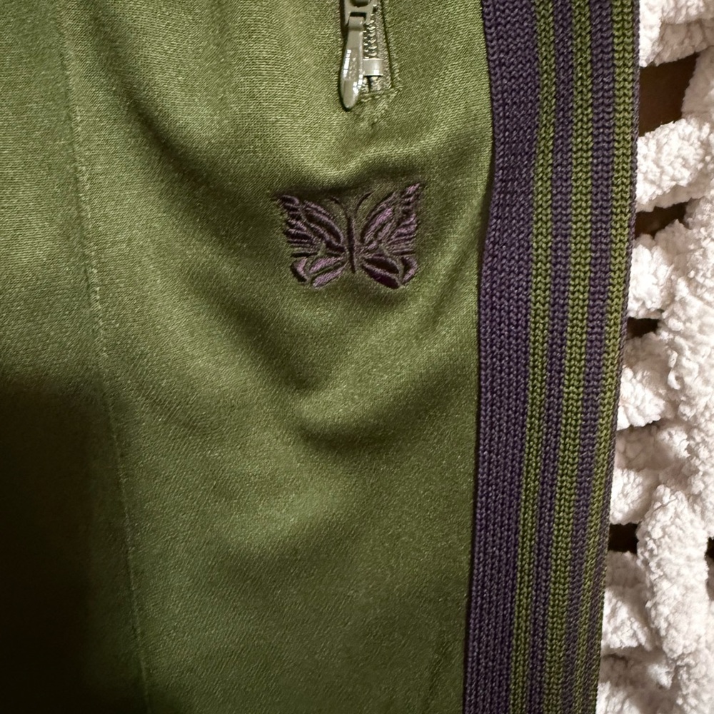 Needles Olive Green Track Pants - Picture 3 of 4